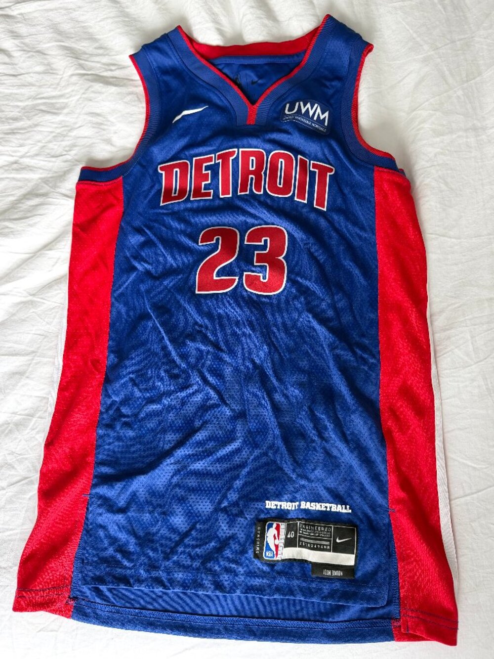 Jaden Ivey 23 Detroit Pistons Basketball Jersey Nike / NBA